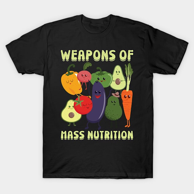 Nutrition Vegetable Vegan Meat Free Vegetarian T-Shirt by Tom´s TeeStore